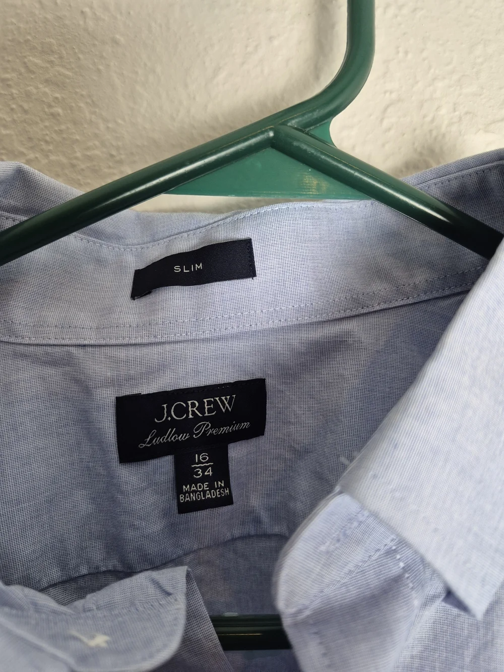 J. Crew Pale Blue Oxford Button-Down Shirt. Size 16/34